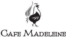 Café Madeleine logo scroll